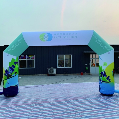 Huge outdoor advertising inflatable arch for event inflatable bevel arch