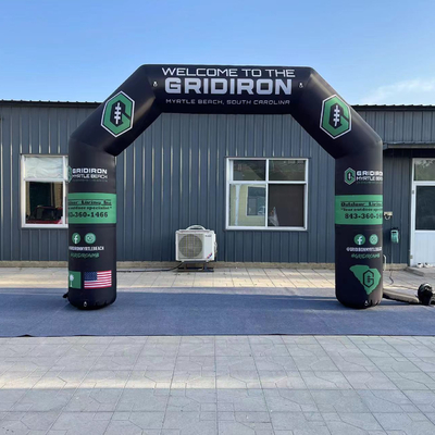 custom outdoor inflatable entrance start finish line arch for advertising event arch with led