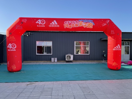 custom outdoor inflatable entrance start finish line arch for advertising event arch with led
