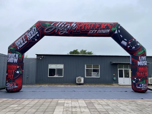 custom outdoor inflatable entrance start finish line arch for advertising event arch with led