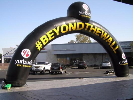 Full digital printing custom 8X4M inflatable archway for sport events start or finished line inflatable arch