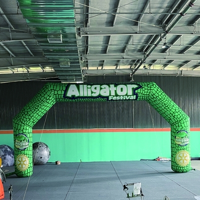 outdoor run gingerbread candy rainbow pencil blow up event entrance inflatable advertising arches with led light water sprinkler