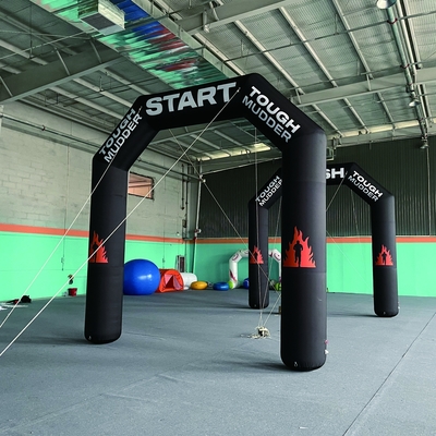 best giant rainbow sport entrance inflatable advertising arches with balloon starting gate for halloween decoration