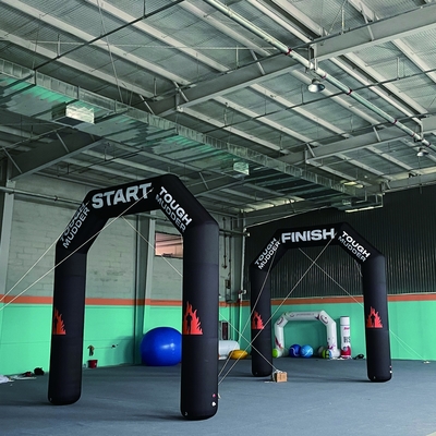 best giant rainbow sport entrance inflatable advertising arches with balloon starting gate for halloween decoration