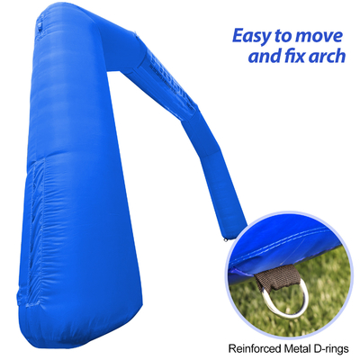Blue 20ft Inflatable Archway Event Arch Entrance Finish Line Inflatable Race Advertising Arch for Marathon