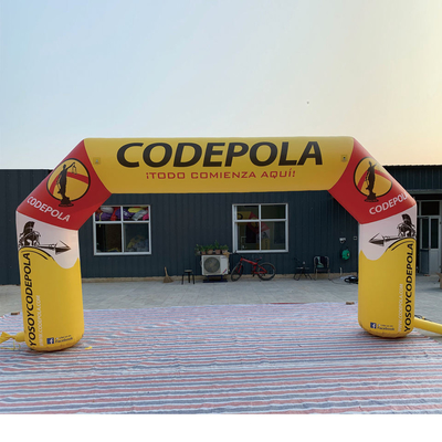 Custom Printing Logo Giant Outdoor Inflatable Sports Arch Race Arch for Competition Amusement
