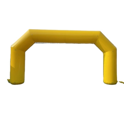 yellow advertising inflatable full printing color arch inflatable entrance arch for event 8*4m size