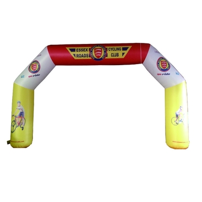 China original factory cheap price outdoor advertising christmas event LED light inflatable entrance arch door for decoration