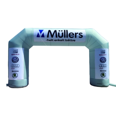 China original factory cheap price outdoor advertising christmas event LED light inflatable entrance arch door for decoration