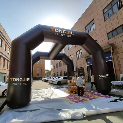 Outdoor Entrance Arch Inflatable Race Start Finish Line Inflatable Arch for Advertising Event