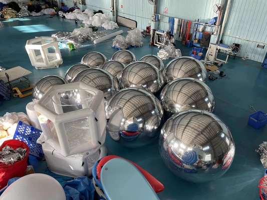 Custom 1.5 m 2 m advertising mirror balloon mirror ball