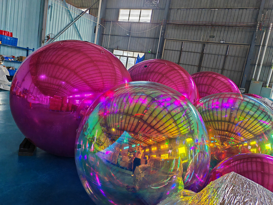 Custom 1.5 m 2 m advertising mirror balloon mirror ball