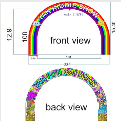Tianyili factory wholesale price PVC material CE approved blower customized logo size inflatable arch