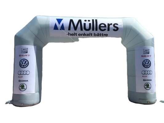 CE approved blower customize logo size inflatable square finish line arch