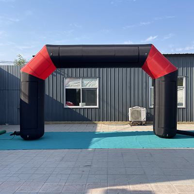 New Design outdoor round advertising inflatable arch with verlcro logo printing for sport event brand promotion