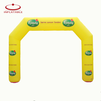 New Design outdoor round advertising inflatable arch with verlcro logo printing for sport event brand promotion
