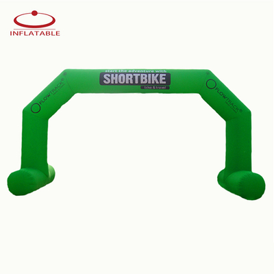 New Design outdoor round advertising inflatable arch with verlcro logo printing for sport event brand promotion