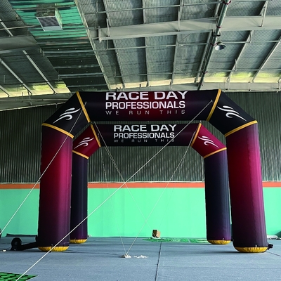 customize logo hot selling factory wholesale start line finish line inflatable robot arch inflatable arch
