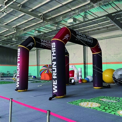 customize logo hot selling factory wholesale start line finish line inflatable robot arch inflatable arch
