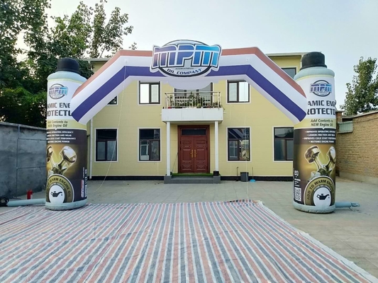 customize size logo with CE approved blower high quality oxford inflatable arch