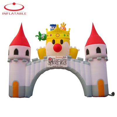 Colorful Advertising Custom Inflatable Entrance Customize Size With Led Light