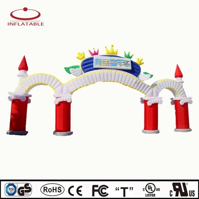 Five Sides Giant Inflatable Rainbow Arch ODM Digital Printing