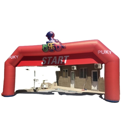 Cartoon Inflatable Finish Arch Customized Advertising For Sport Events