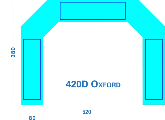 Entrance Door Inflatable Finish Arch CE Certificate With LED Light