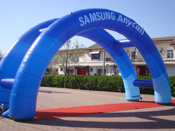 Marathon Custom Inflatable Race Arch Rainbow Event Entrance Maze Arches