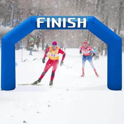 3m Outdoor Inflatable Finish Line Arch Customize Logo With Air Pump