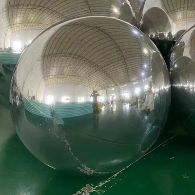 PVC Sphere Inflatable Mirror Ball Floating Silver Holiday Nightclub