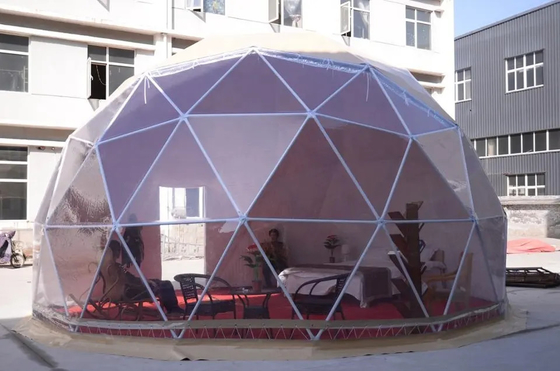 New Arrivals 4 to 6 People 850g PVC Cloth Hotel Tent Luxury Garden Igloo Dome