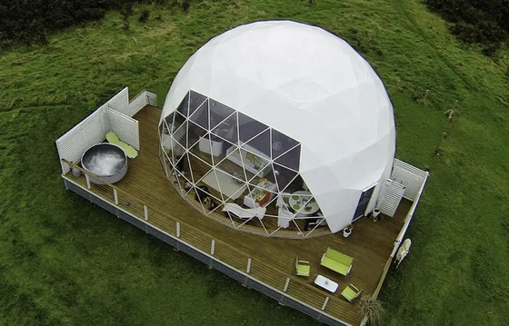 New Arrivals 4 to 6 People 850g PVC Cloth Hotel Tent Luxury Garden Igloo Dome