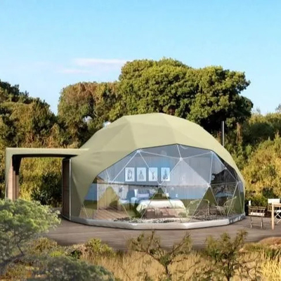 luxury white outdoor waterproof camping hotel safari dome tent for resort