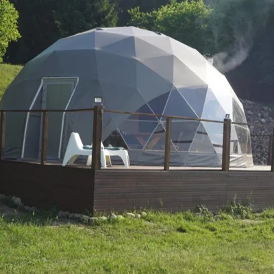 luxury white outdoor waterproof camping hotel safari dome tent for resort