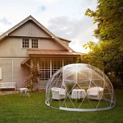 The PVC canvas transparent Weatherproof Cover Garden Igloo Greenhouse 360 Dome tent