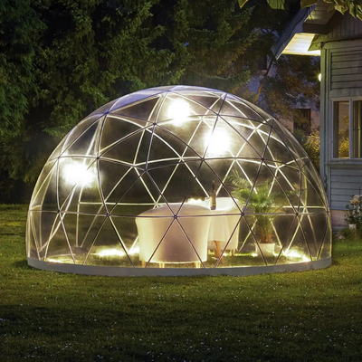 The PVC canvas transparent Weatherproof Cover Garden Igloo Greenhouse 360 Dome tent
