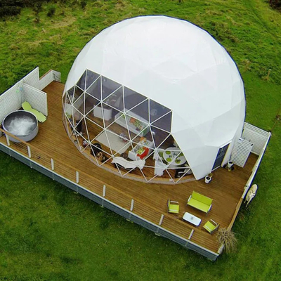 New Design outdoor luxury camping PVC living room glamping dome resort tent hotel
