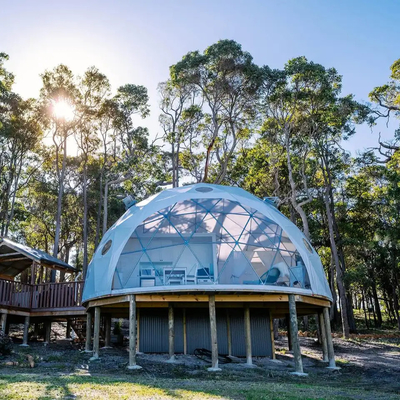 New Design outdoor luxury camping PVC living room glamping dome resort tent hotel