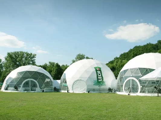 New Design 4 to 10 people 850g PVC Fabric Glamping Dome Room Luxury Tents