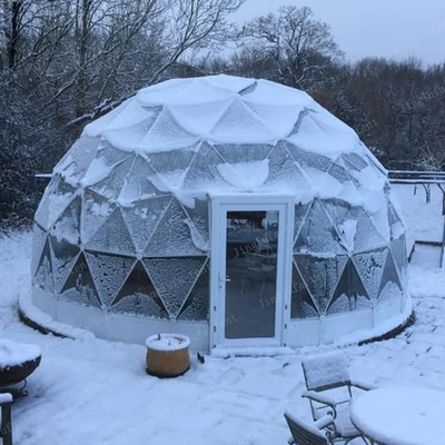 Steel Frame Transparent pvc Geodesic Garden house dome igloo tent