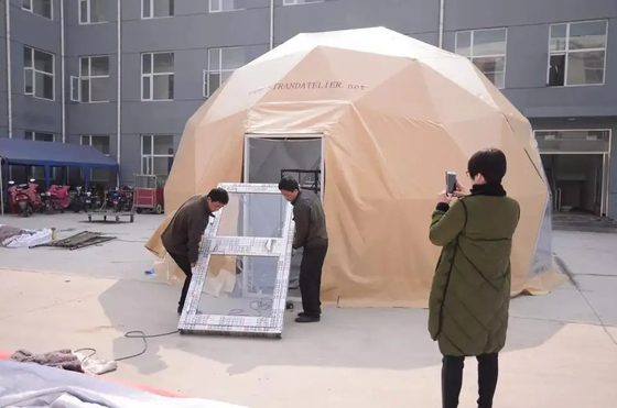 large outdoor luxury waterproof glamping 6m geodesic dome tent hotel
