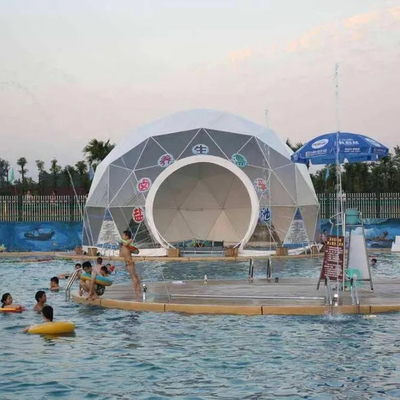 outdoor event waterproof PVC prefab glamping geodesic dome tent house