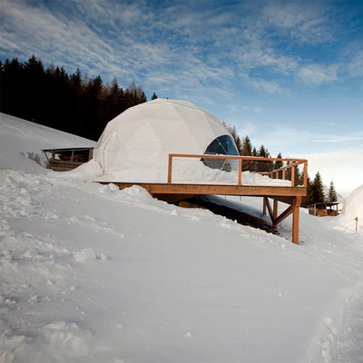 larger image Add to Compare  Share luxury 6m pvc winter snow heated camping half dome tent for desert