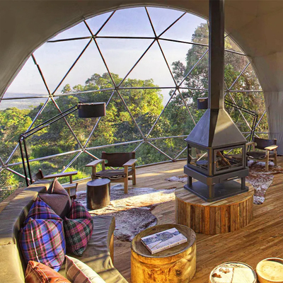 Soccer Diameter Luxury Resort 5M Geodesic Aluminum Igloo Tent