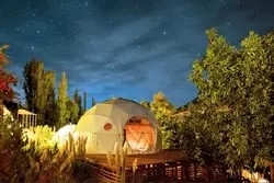 Igloo Glamping Geodesic Dome Tent Winter PVC Cloth 2-10 People Living