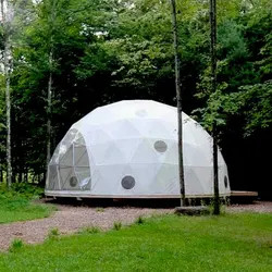 9m Geodesic Dome Camping Tent Luxury PVDF Gabric Outdoor PVC