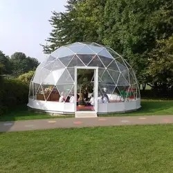 Custom Logo Luxury Geodesic Dome Glamping Tent Outdoor Waterproof