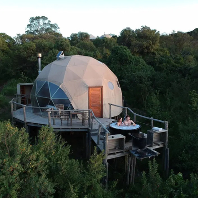Hotel Decoration Inflatable Geodesic Dome Tent Luxury Waterproof