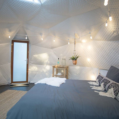 Prefab Inflatable Dome Tent Hotel Decoration Transparent Geodesic